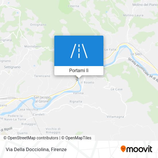 Mappa Via Della Docciolina