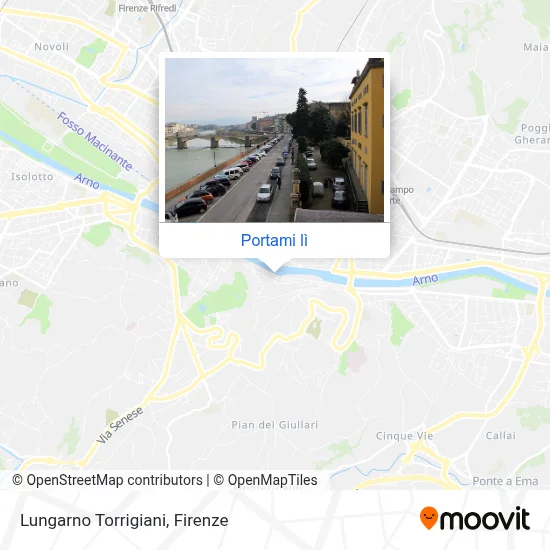 Mappa Lungarno Torrigiani