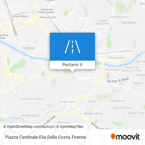 Mappa Piazza Cardinale Elia Dalla Costa