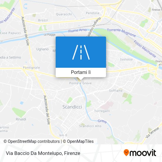 Mappa Via Baccio Da Montelupo