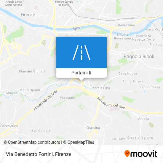 Mappa Via Benedetto Fortini