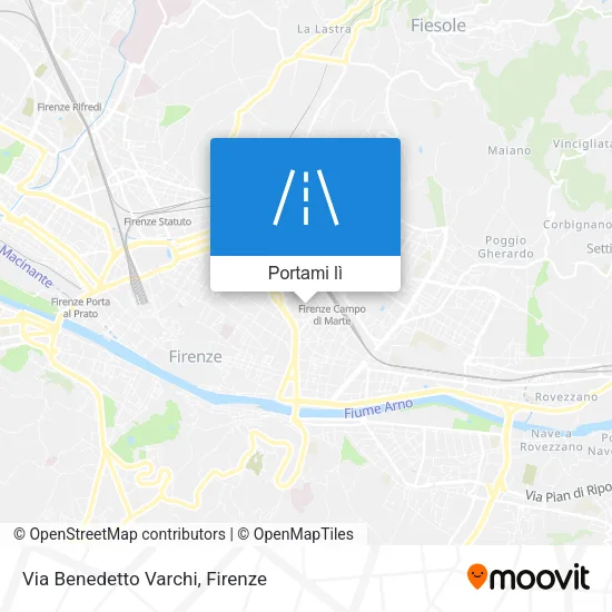 Mappa Via Benedetto Varchi