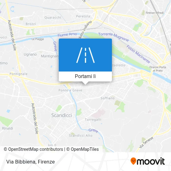 Mappa Via Bibbiena