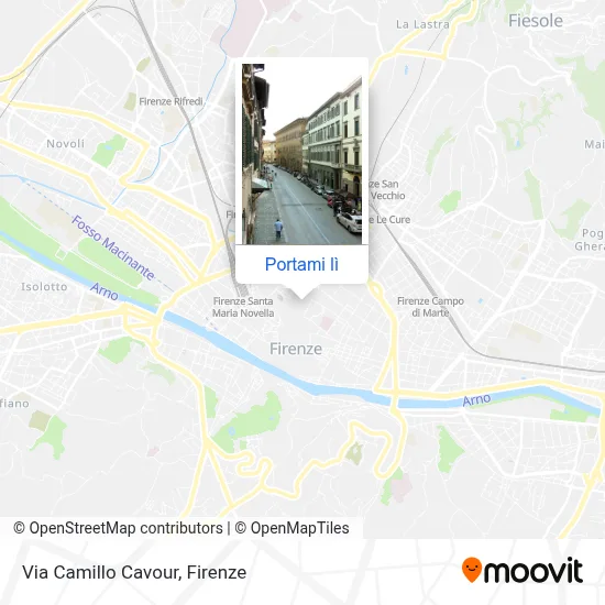 Mappa Via Camillo Cavour
