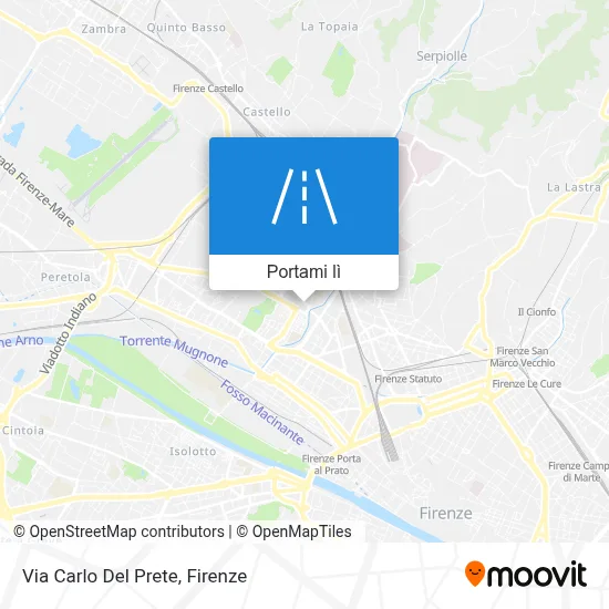 Mappa Via Carlo Del Prete