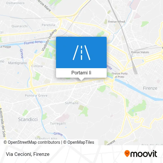 Mappa Via Cecioni