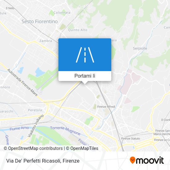 Mappa Via De' Perfetti Ricasoli