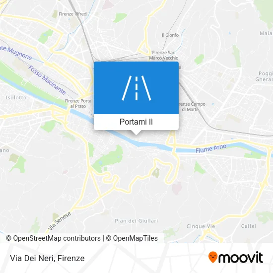 Mappa Via Dei Neri
