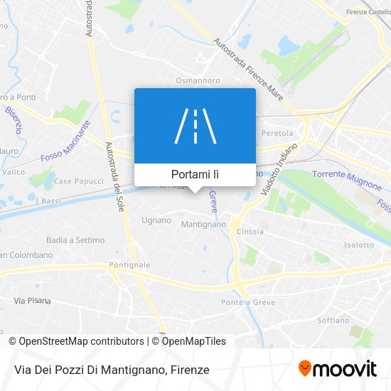 Mappa Via Dei Pozzi Di Mantignano
