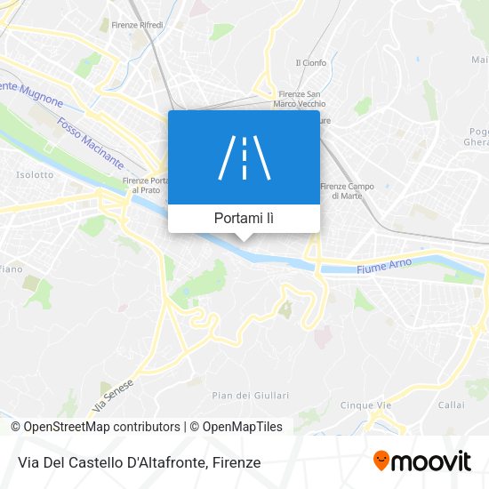 Mappa Via Del Castello D'Altafronte