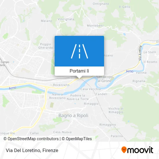 Mappa Via Del Loretino