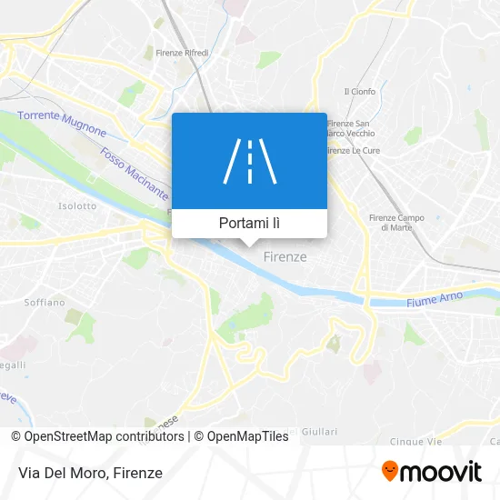 Mappa Via Del Moro