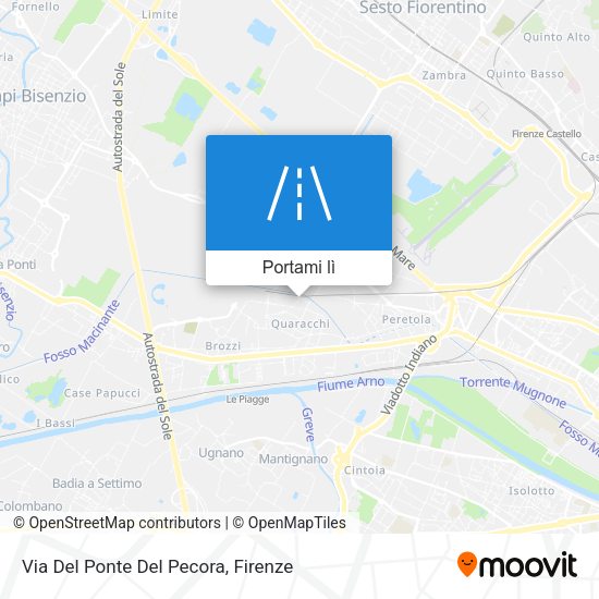 Mappa Via Del Ponte Del Pecora