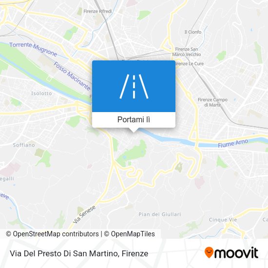Mappa Via Del Presto Di San Martino