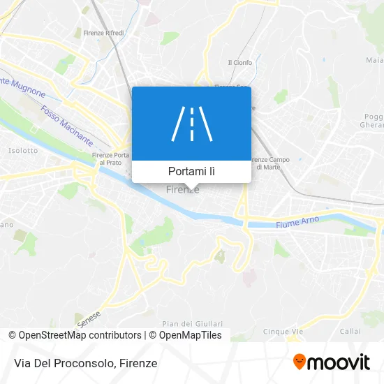 Mappa Via Del Proconsolo