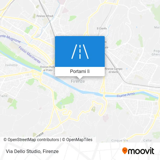 Mappa Via Dello Studio