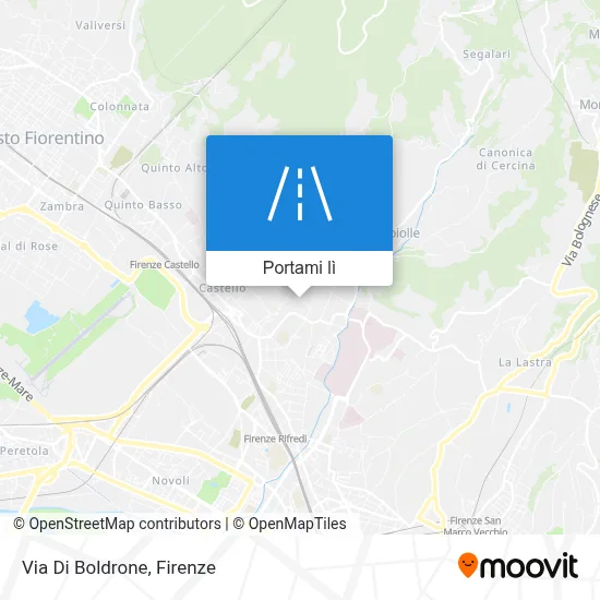 Mappa Via Di Boldrone