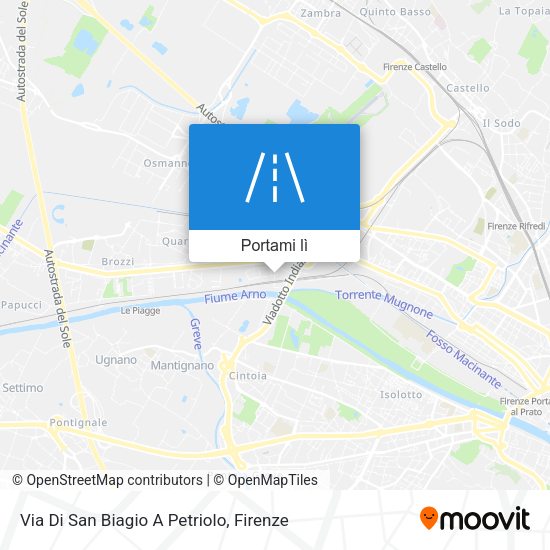 Mappa Via Di San Biagio A Petriolo