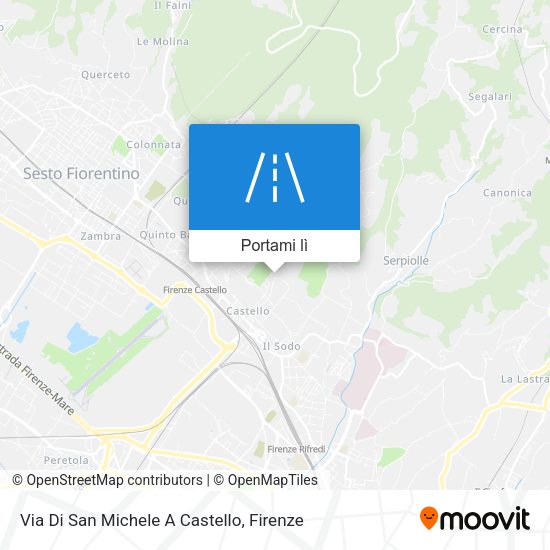 Mappa Via Di San Michele A Castello
