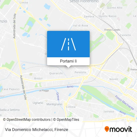 Mappa Via Domenico Michelacci