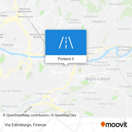 Mappa Via Edimburgo