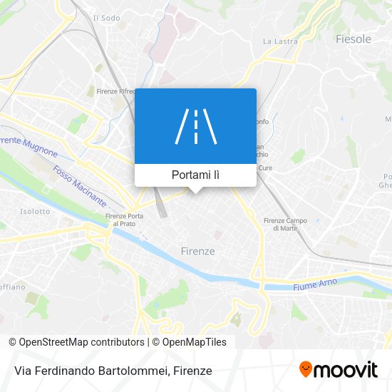 Mappa Via Ferdinando Bartolommei