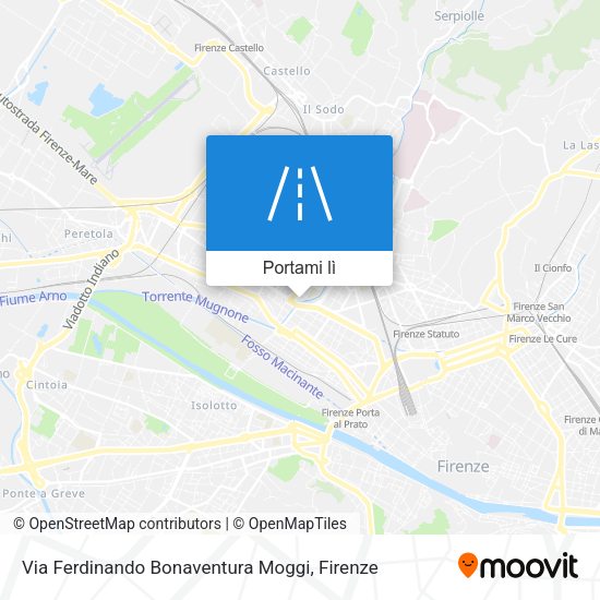 Mappa Via Ferdinando Bonaventura Moggi