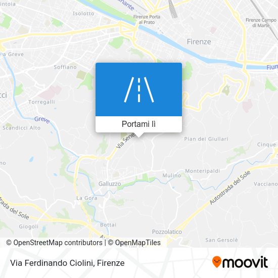 Mappa Via Ferdinando Ciolini