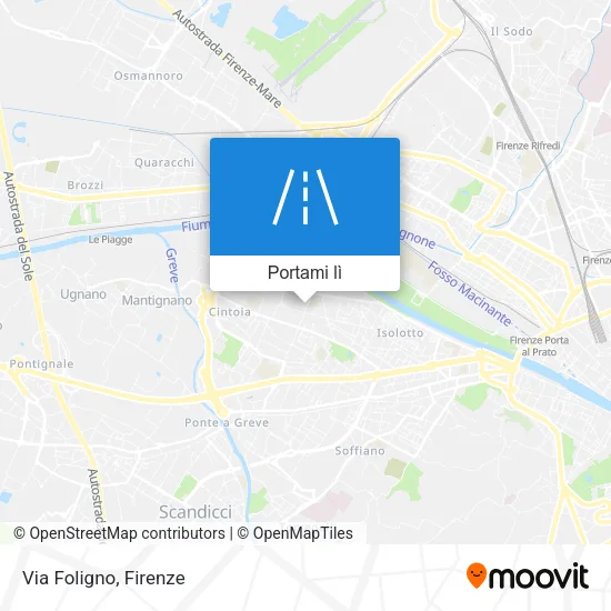 Mappa Via Foligno