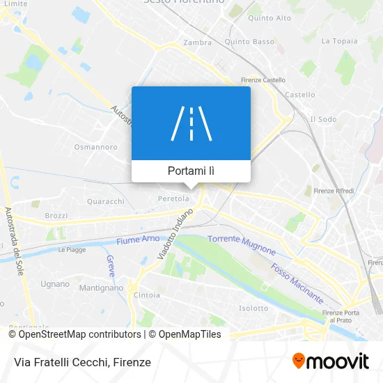 Mappa Via Fratelli Cecchi