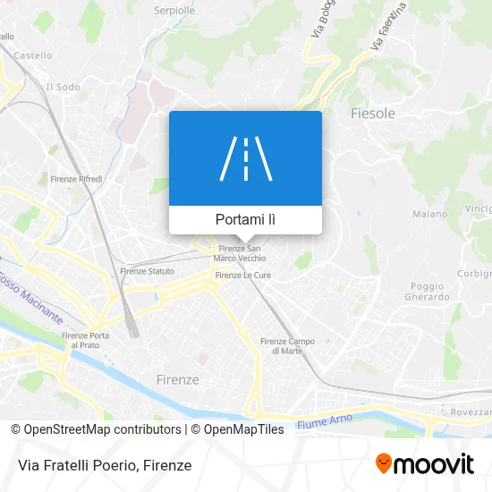 Mappa Via Fratelli Poerio