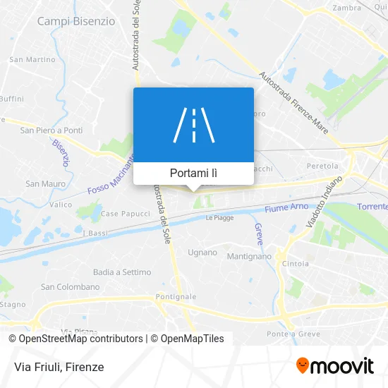 Mappa Via Friuli