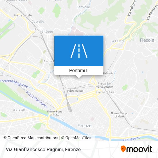 Mappa Via Gianfrancesco Pagnini