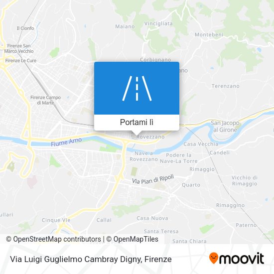 Mappa Via Luigi Guglielmo Cambray Digny