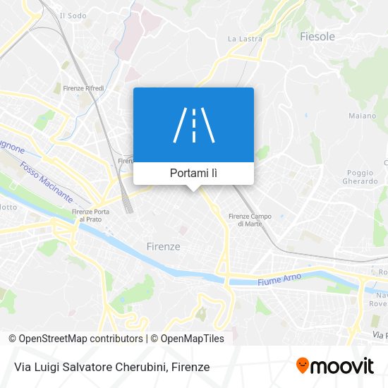 Mappa Via Luigi Salvatore Cherubini