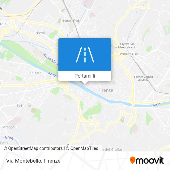 Mappa Via Montebello