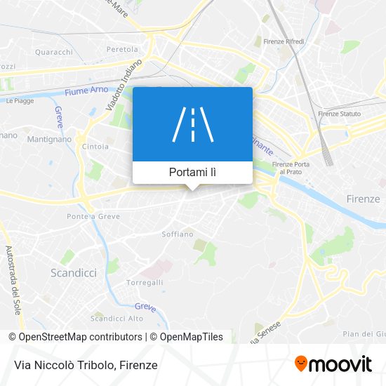 Mappa Via Niccolò Tribolo
