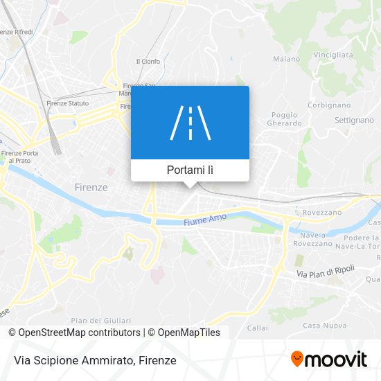 Mappa Via Scipione Ammirato