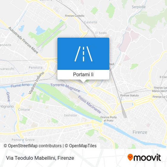 Mappa Via Teodulo Mabellini