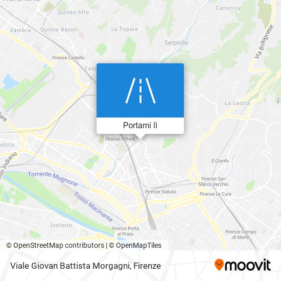 Mappa Viale Giovan Battista Morgagni