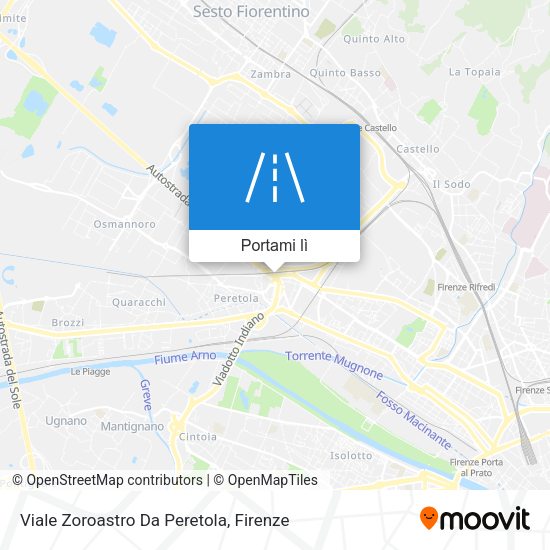 Mappa Viale Zoroastro Da Peretola