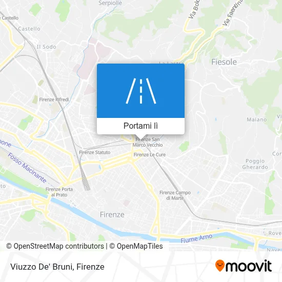 Mappa Viuzzo De' Bruni