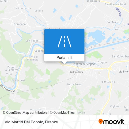 Mappa Via Martiri Del Popolo