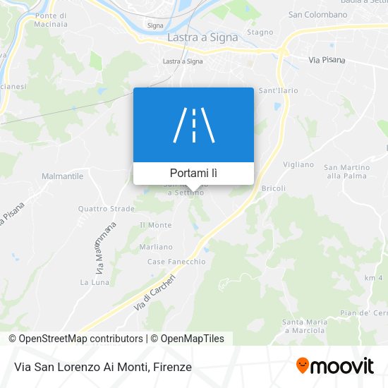 Mappa Via San Lorenzo Ai Monti