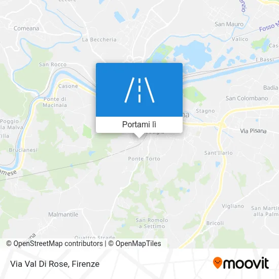 Mappa Via Val Di Rose