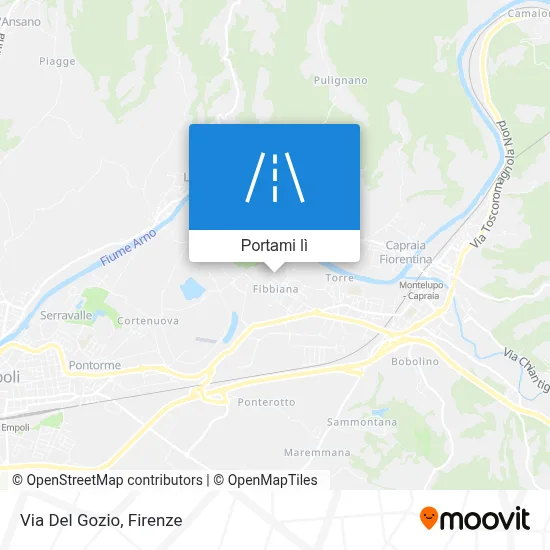 Mappa Via Del Gozio