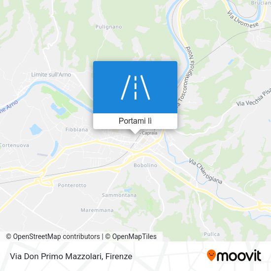 Mappa Via Don Primo Mazzolari