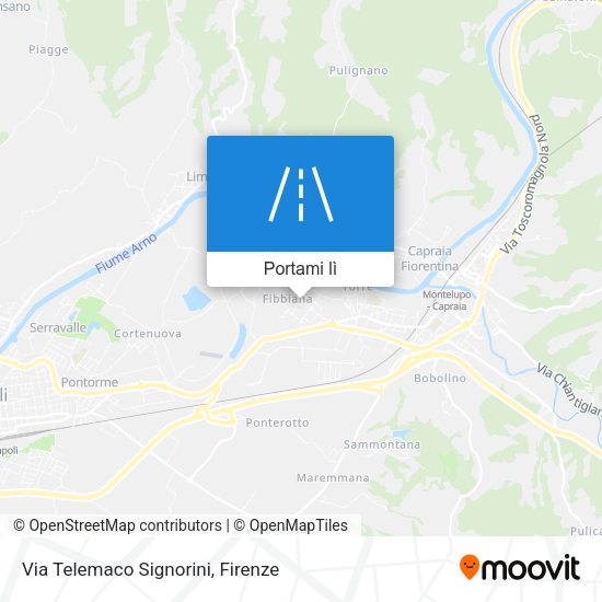 Mappa Via Telemaco Signorini