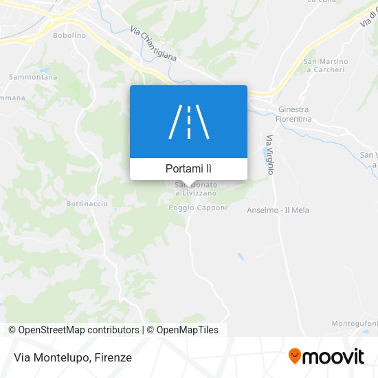 Mappa Via Montelupo