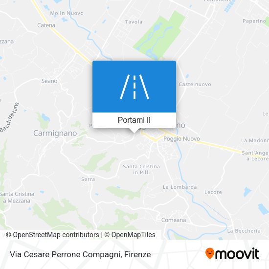 Mappa Via Cesare Perrone Compagni